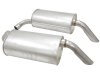 1974 C3 Corvette Aluminized Round Muffler 2 Inch